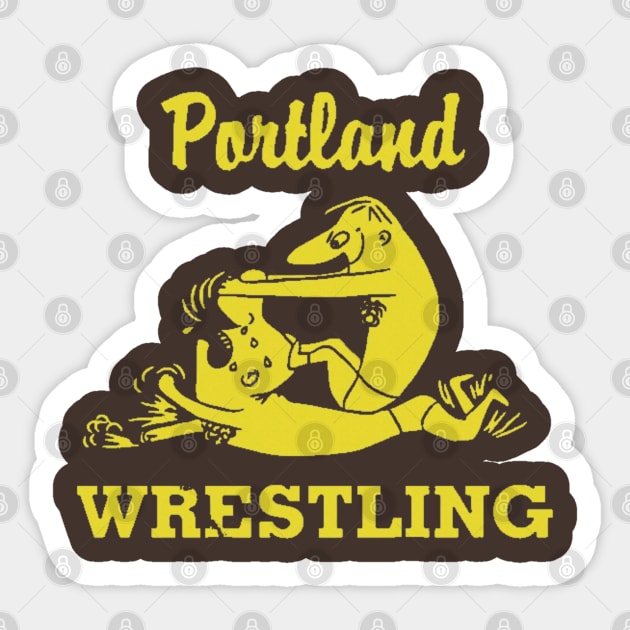 PORTLAND WRESTLING Sticker by Shane-O Mac's Closet